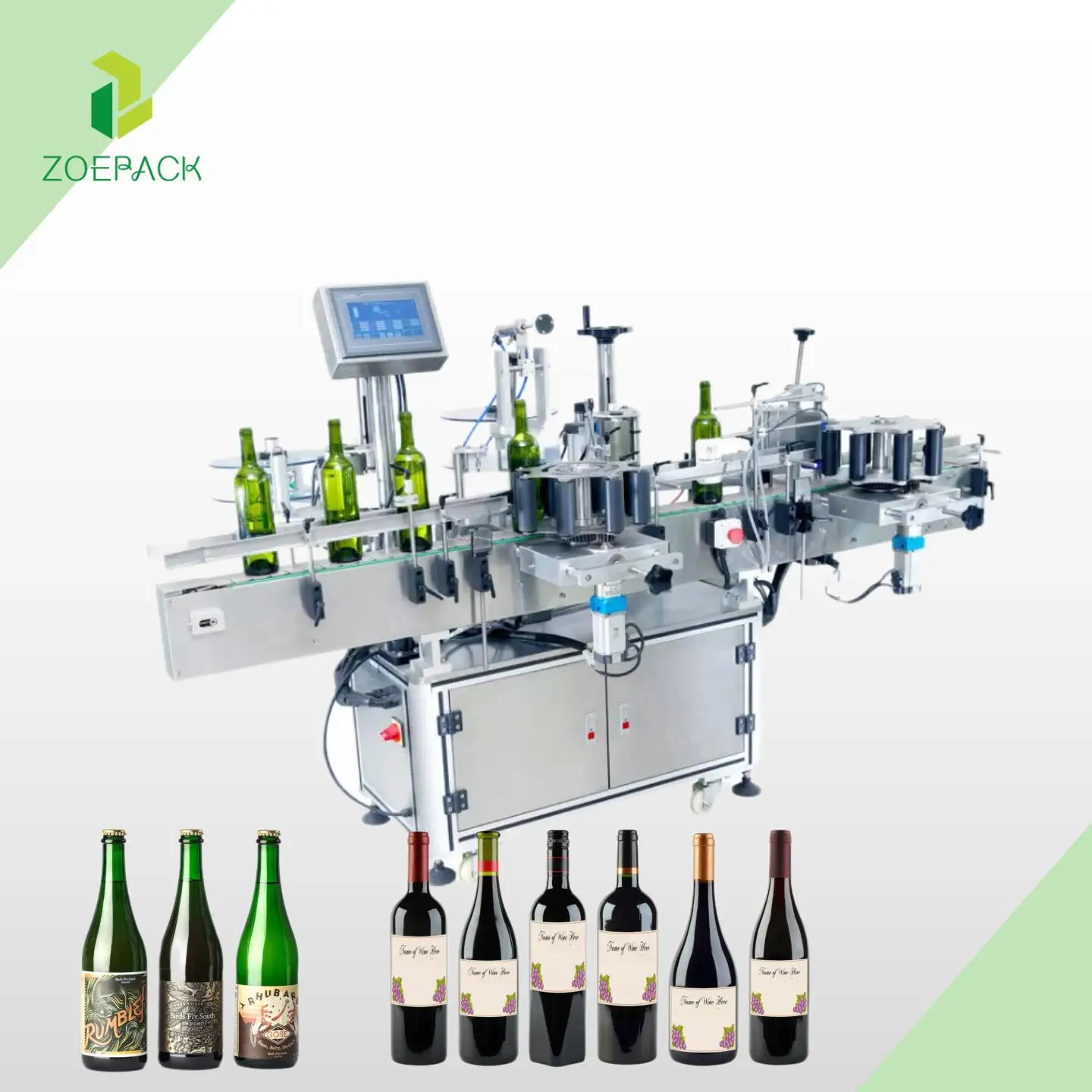 Cosmetic Wine Beer Glass Bottle Labeling Machine