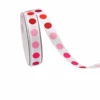 Blanco-Rojo y Lunares Rosados-1cm*10yds