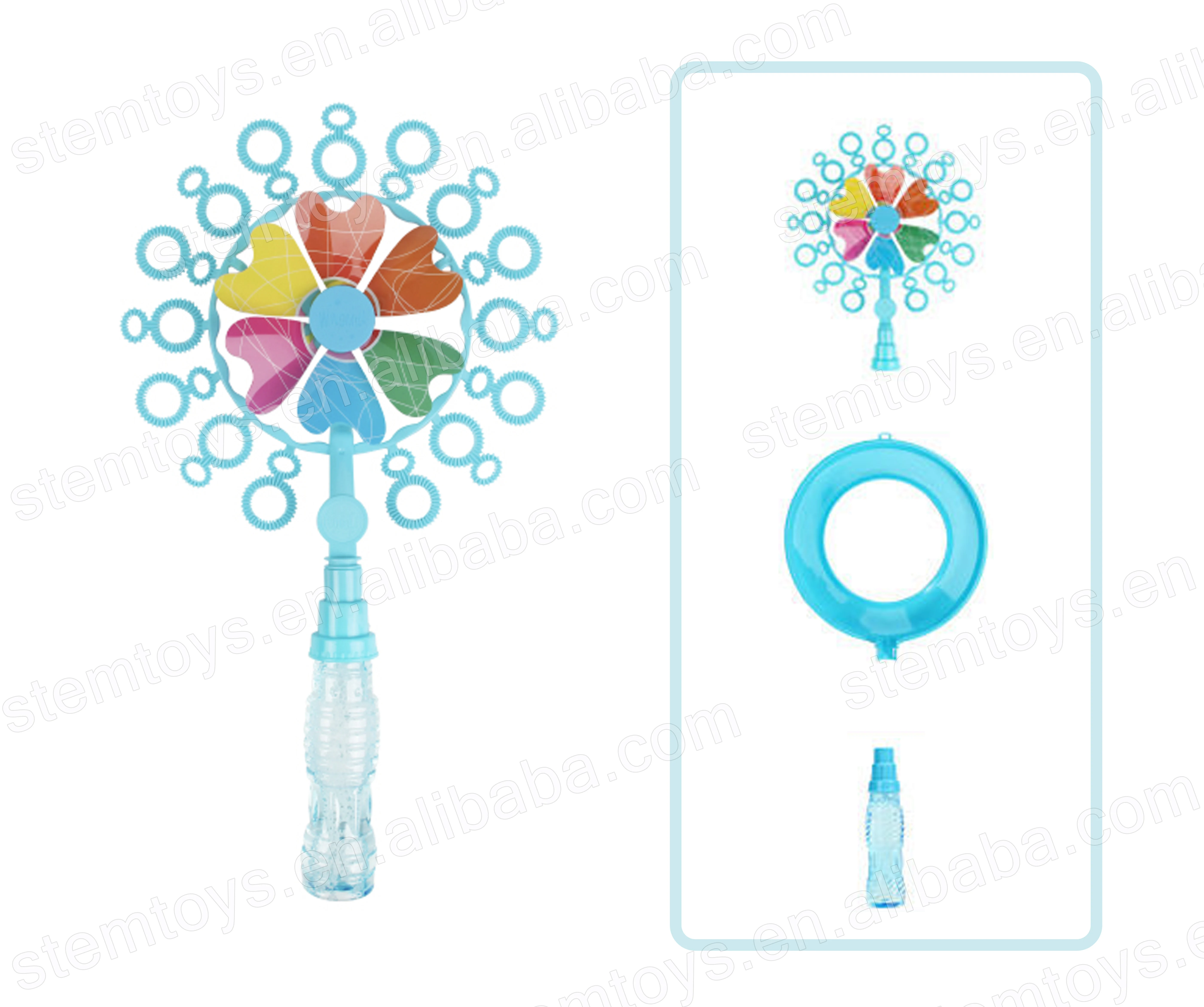 Лидер продаж 2022, ветряная мельница, воздуходувка для пузырей, палочка, летняя уличная мыльная палочка, игрушки, подарок для детей