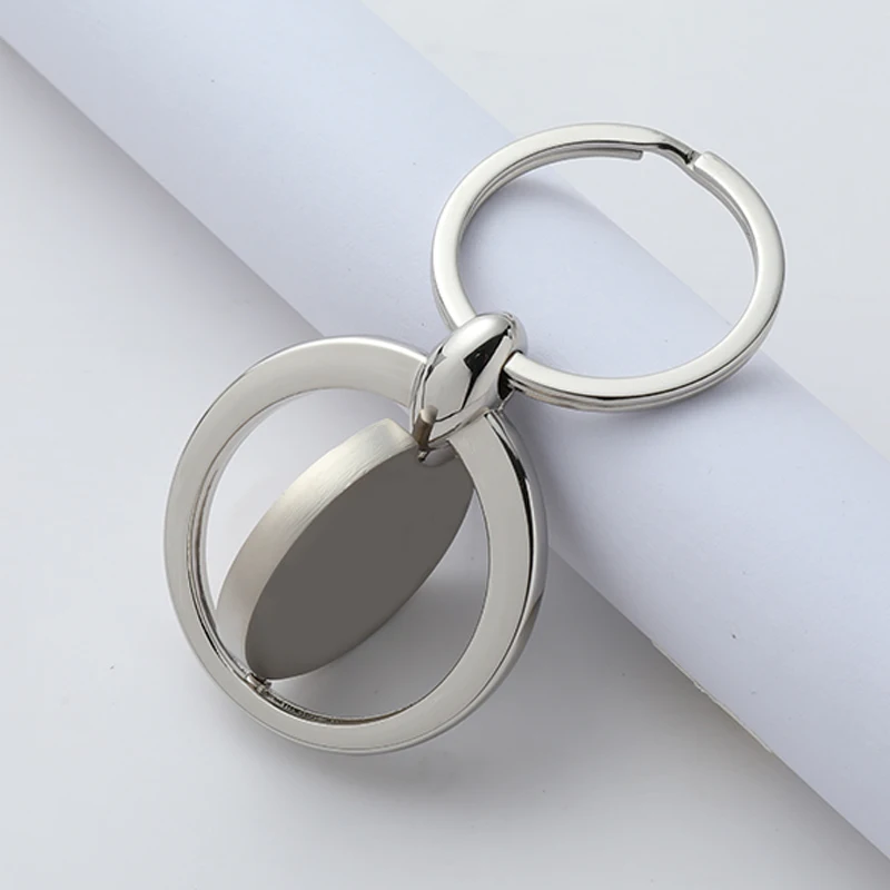 Personalised Metal House Shaped Keyring Custom Engraved Keychain_voghion.com