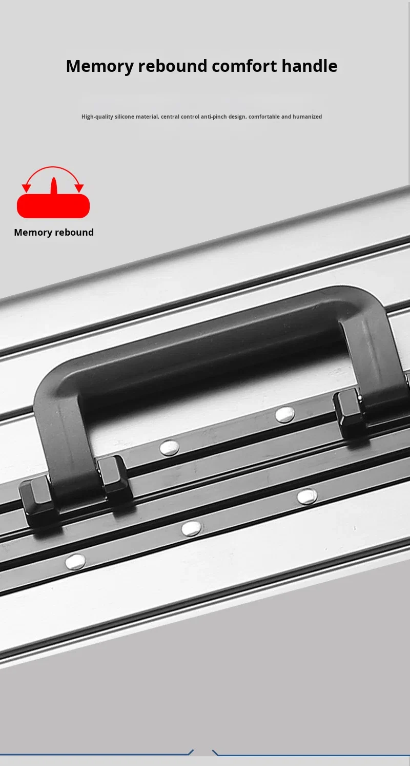 High-End Carry-On Case New Design Full Aluminum Suitcase with Brake Spinner Wheels Anti-Theft Modern Style Luggage 20 Inch details