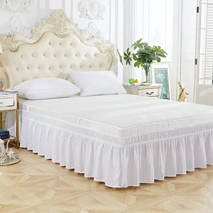 High Quality Home Embroidery Bed Skirt Set Bedspread Cotton Skirt ...