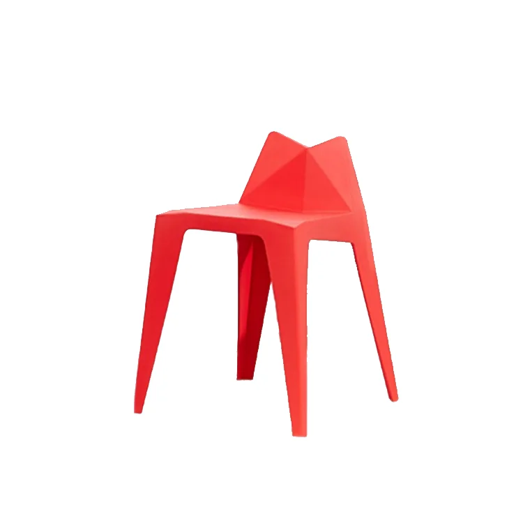 Индивидуальный многоцветный Штабелируемый Пластиковый обеденный стул с низкой спинкой