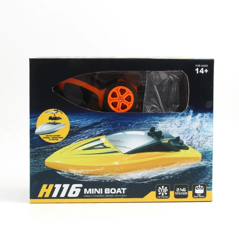Model Rc Water Kids Speed Boat Toy H116 RC Boat 3CH 15KM/H Mini RC  Racing Ships Boats Remote Controlled Toys for Kids