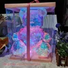 Caja de oso rosa