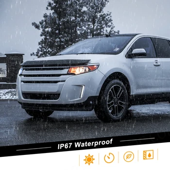 thumbnail image 2 of 2pcs Front Bumper LED Fog Light Turn Signal White Amber For Ford Edge 2011-2014 2 of 9