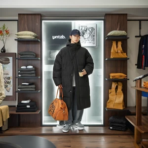 OEM & ODM Men's Trendy Casual Winter Jacket Mid-Length Cotton-Padded Brand Product Winter Jacket Mid-Length Cotton-Padded Brand