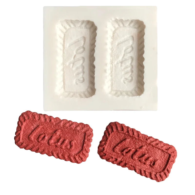 Cute Square Biscuit-Shaped Silicone Mold: for Candle Making & Resin Ornament Crafting