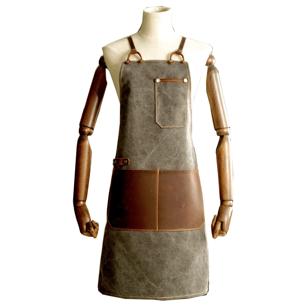 canvas apron for men women kitchen work cafe draw aprons vintage handmade aprons leather