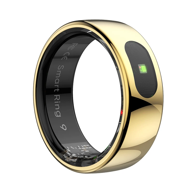 2025 New 5ATM Smart Ring R08 with Touch Pad, Gold Black Silver Chip RTL8762ESF Skin Temp aperçu 5