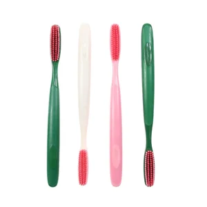 Dental Care Soft Bristles Deep Teeth Cleaning Adult Home Use Plastic Toothbrush with Big Long Head