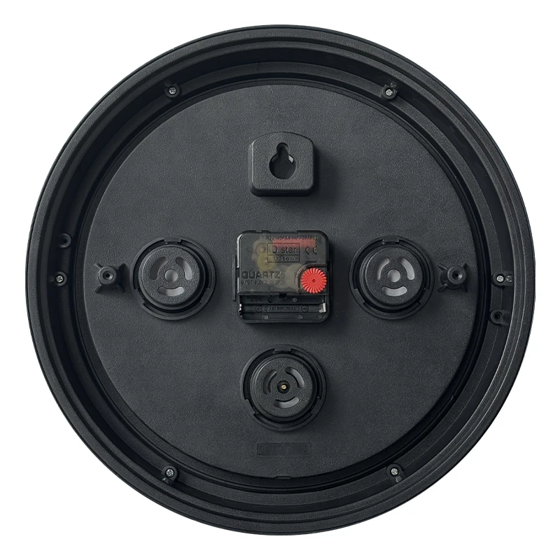 Custom Vintage Round Silent Quartz Retro Waterproof Wall Clock with Thermometer Outdoor Plastic Old CLOCK Manufacturer