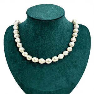 YOB  Hot Selling High Quality 925 Sterling Silver Freshwater Pearl Necklace Women 6-8mm White Beads Strand Wedding Gift GRA