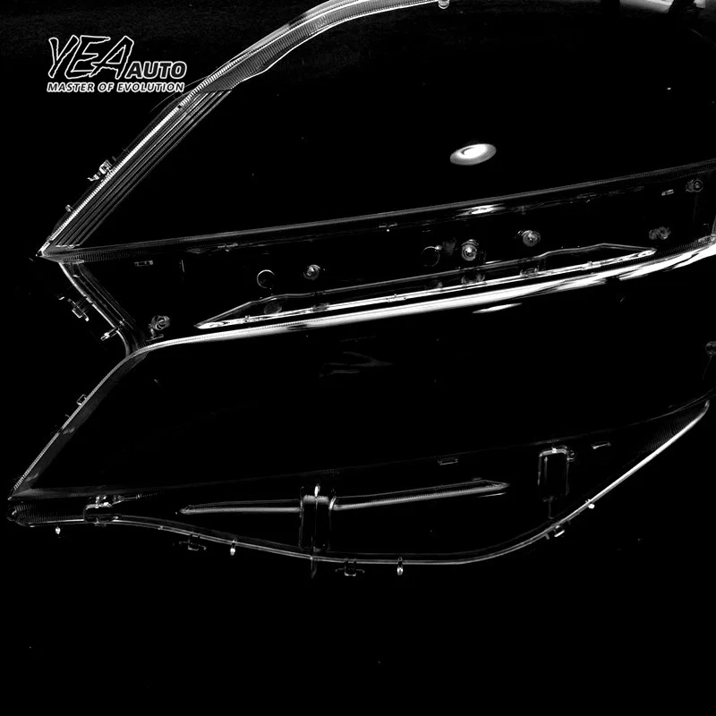 product yea auto car headlight cover lens glass for toyota vellfire lens cover 2008 2014 pc lampshade clear shell-30