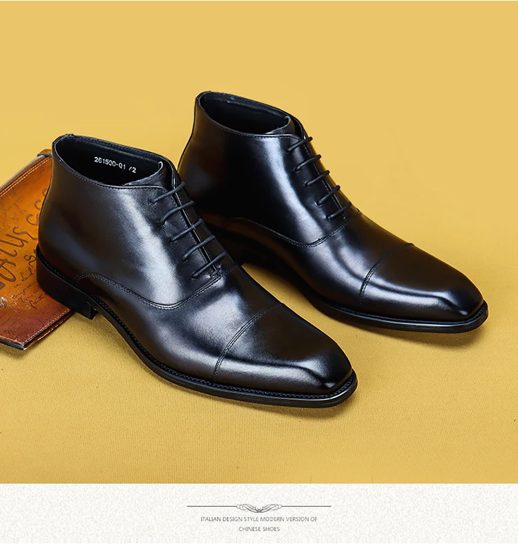 Hombre De Caña Alta Botas De Piel Rust | Botas Jack\u0026Jones \u003e Chicago Epic  Design