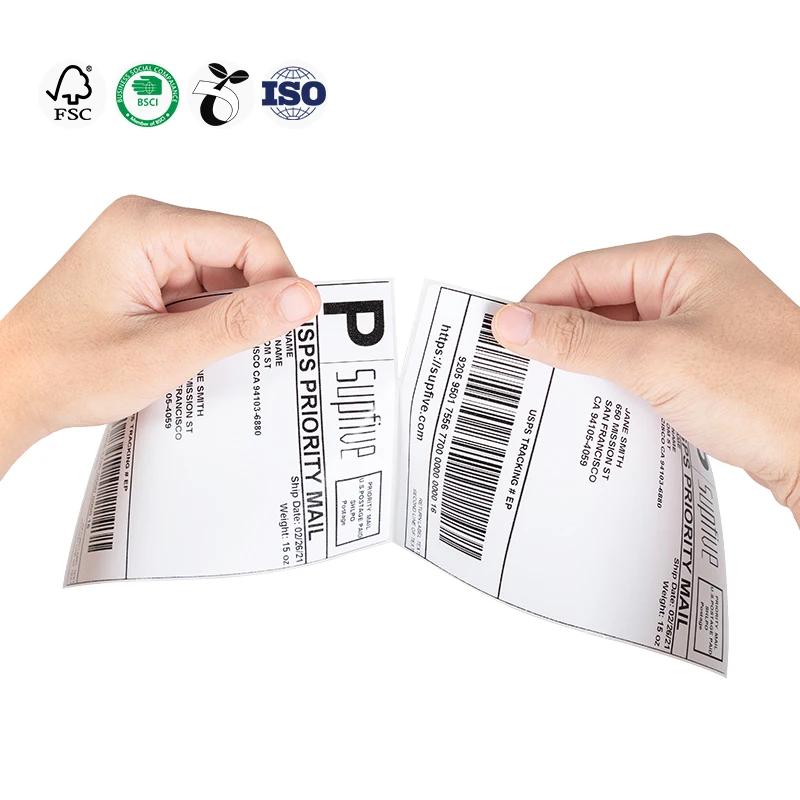 Перманентные 4х6 стеклянная рамка для термоэтикетки перфорированной 500 стеки перфорацией белого пересылка почтовых отправлений транспортные этикетки накладной наклейка