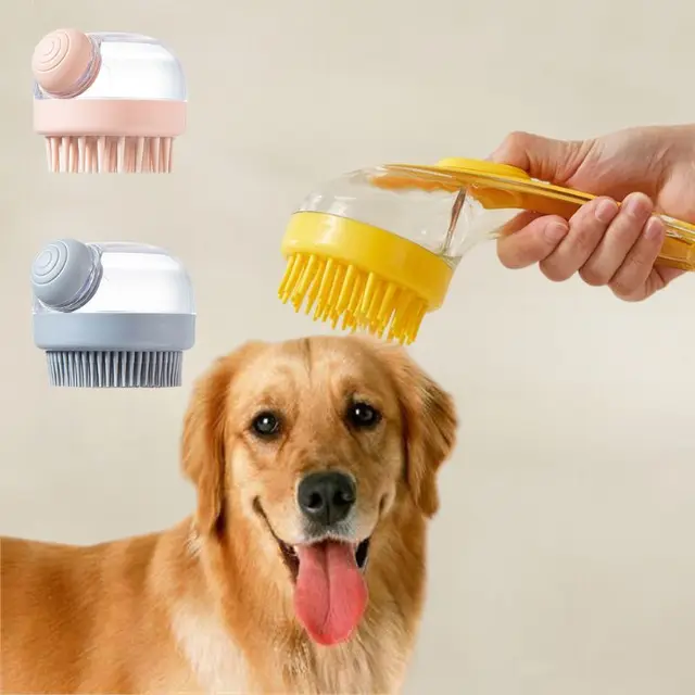 new pattern Bathing Made Easy: Top Dog and cat hair grooming brush for Dog Bath Brush