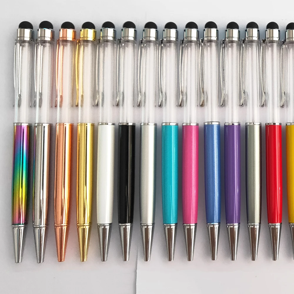 Oem&odm Rubber Coated Rose Gold Ballpen Wholesale 2 In 1 Stylus Cheap