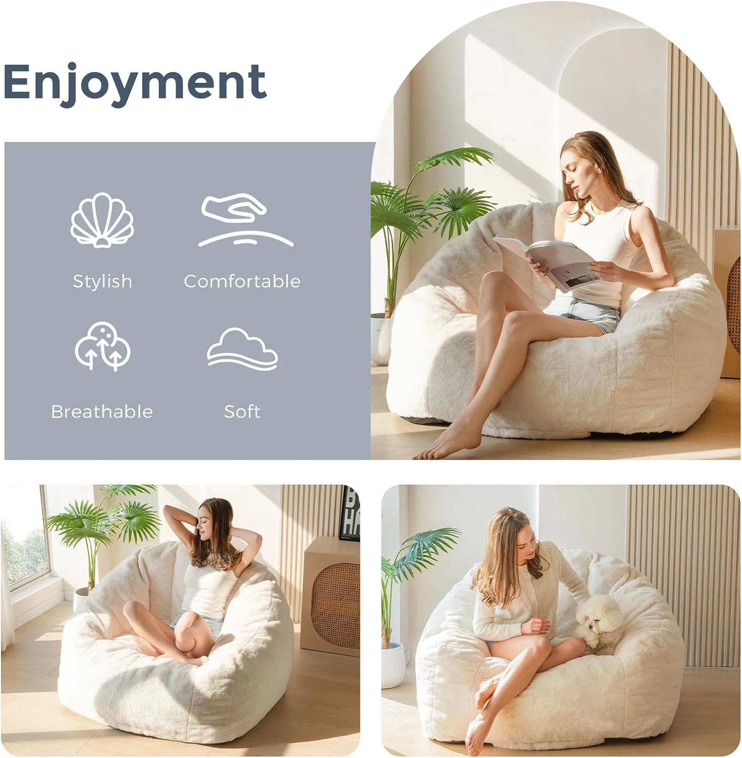 Custom Modern Style Oversized Compressed Sofa Lazy Giant Bean Bag Chair Couch for Adults and Kids