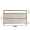 15035875 - Blanco, doble grupo, cuatro gabinetes