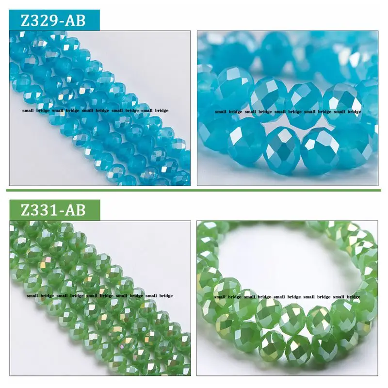 Wholesale Jewelry Making Diy All Colors 4mm 6mm Crystal Glass Beads AB Color Spacer Faceted Glass Beads For Jewelry Making supplier