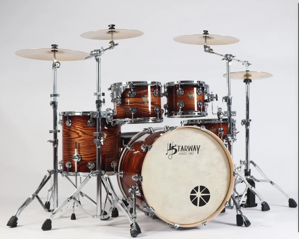 Starway D36 Custom Professional Level Jazz Drum Set Musical Instrument Acoustic Tambor Kit for Performance Drummer