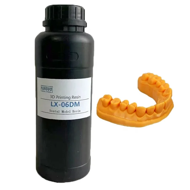 Dental Model Resin LX-06DM UV Curable Resin for 355nm405nm LCD 3d Printing Phopolymer Liquid Resin