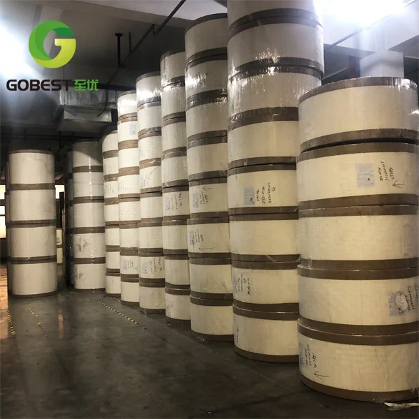 Craft Paperroll Cardboard Printing From Paper Manufacturers for Coffee and Beverage Use PE/PLA Coated Raw Material Paper Rolls