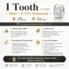 Un Dente (Argento+Moissanite)
