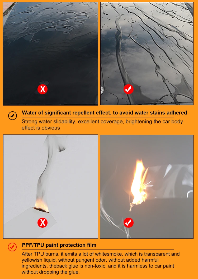 Factory Wholesale Ppf Self Healing Ppf Film Anti Yellow 1.52*3m Paint