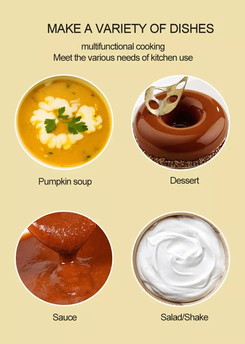 Ib500lv Immersion Hand Blender Household Kitchen Appliance Stainless