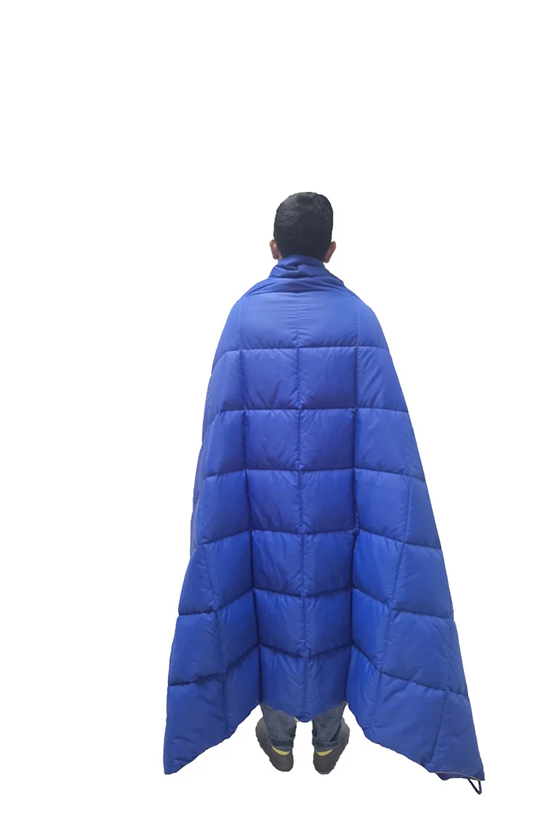 Comfortable Nylon Polyester Adults' Sleeping Bag Envelope Style with Cotton Filling for Winter and Summer Cold Weather