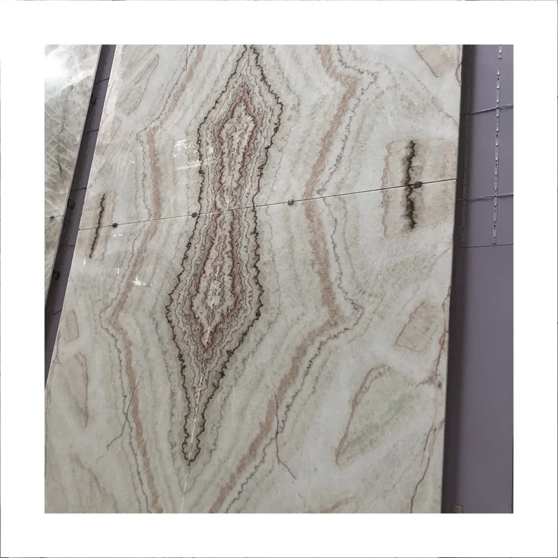 product natural stone book match led backlight beige brown onyx marble slab for wall decoration-5