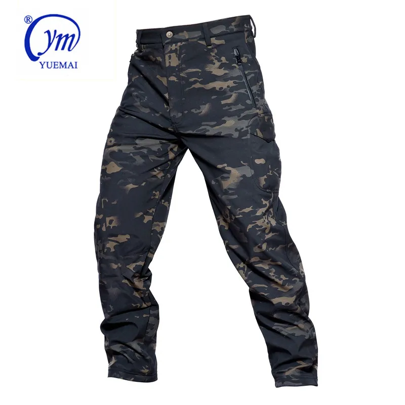 Pantalones de camuflaje tácticos de carcasa suave pantalones milit 