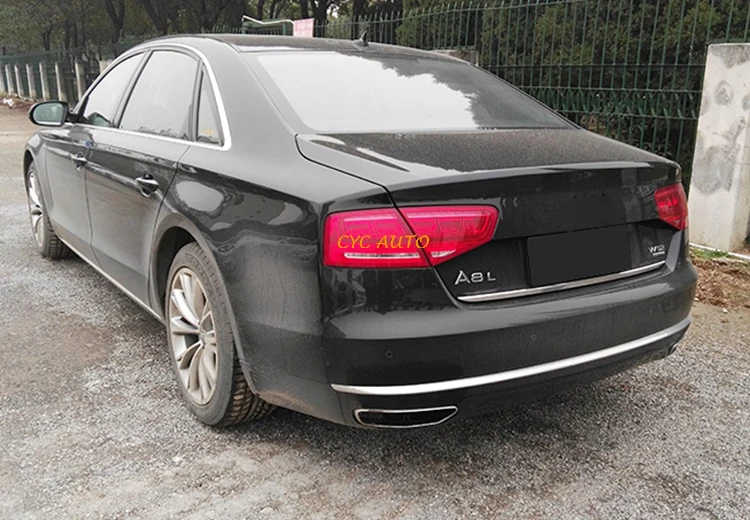 Auto Part W12 Style Rear Diffuser for AUDI A8 Upgrade W12 Auto Body Parts Diffuser 2015 2016 2017 2018