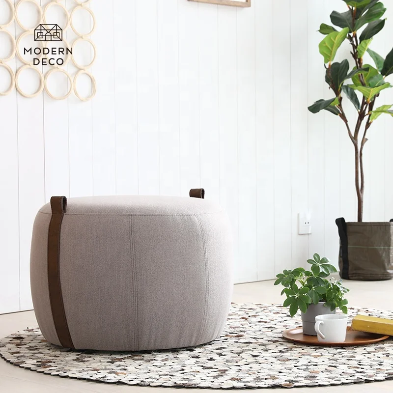 Kain Velvets Ottoman Kaki Tabouret Pouf Sofa Stool Modern Deco Pembuatan Massal Menyesuaikan