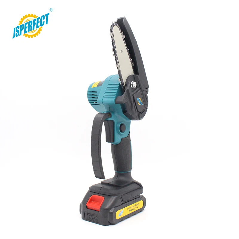 Jsperfect 21V moter бензопила Мини 4-дюймовый бесшнурового електричюеского цепная пила