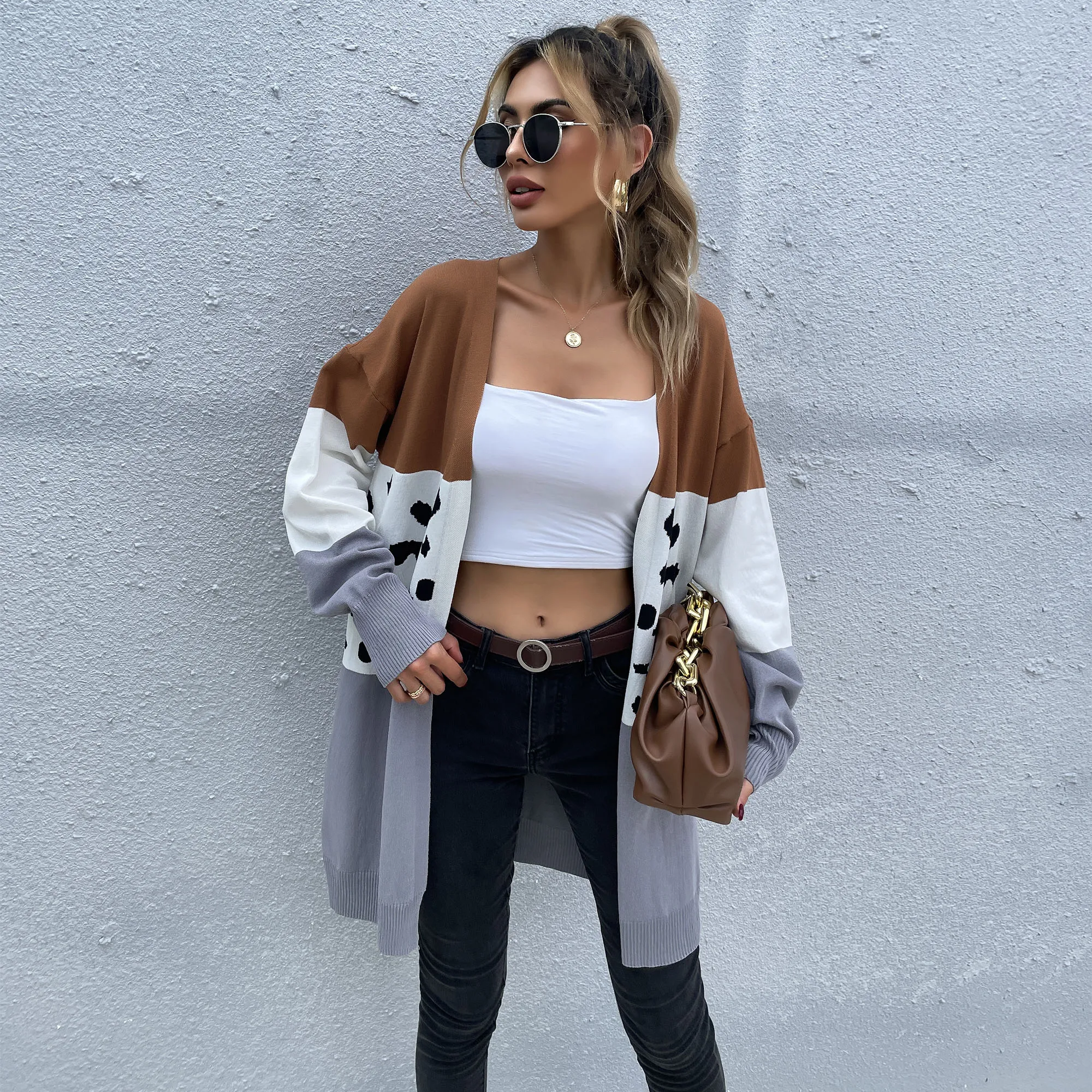Knit Women Cardigan Sweater 