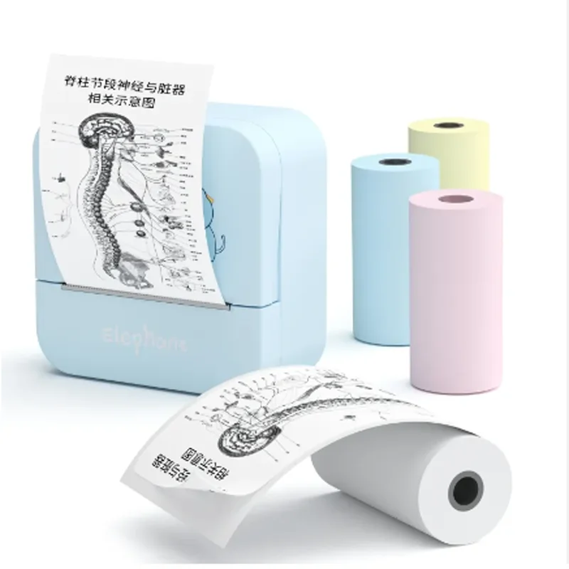 Mini 300DPI Printer Label Maker Machine Portable Thermal Printer for Smartphone with Tape Wireless Bluetooth Printing