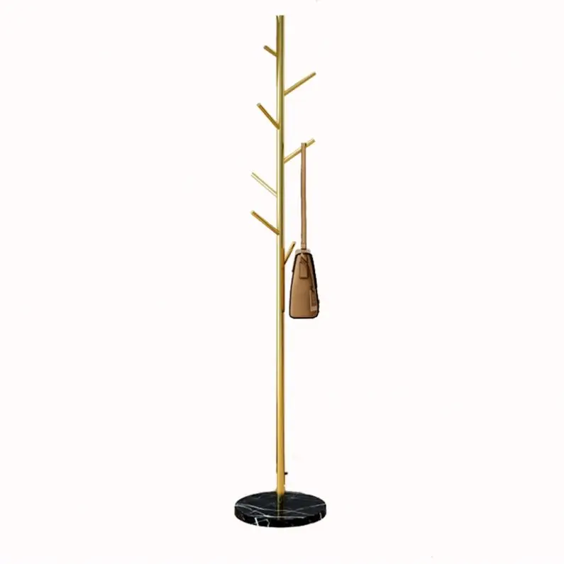 Hot Sale Living Room Furniture Simple Design Golden Coat Rack With