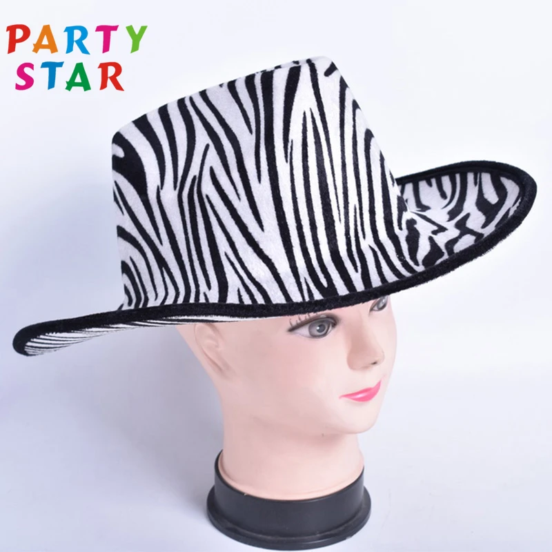 Factory Outlet Fashion Customized Animal Striped Top Hat Men's And Women's visor Hat Zebra Striped Hat
