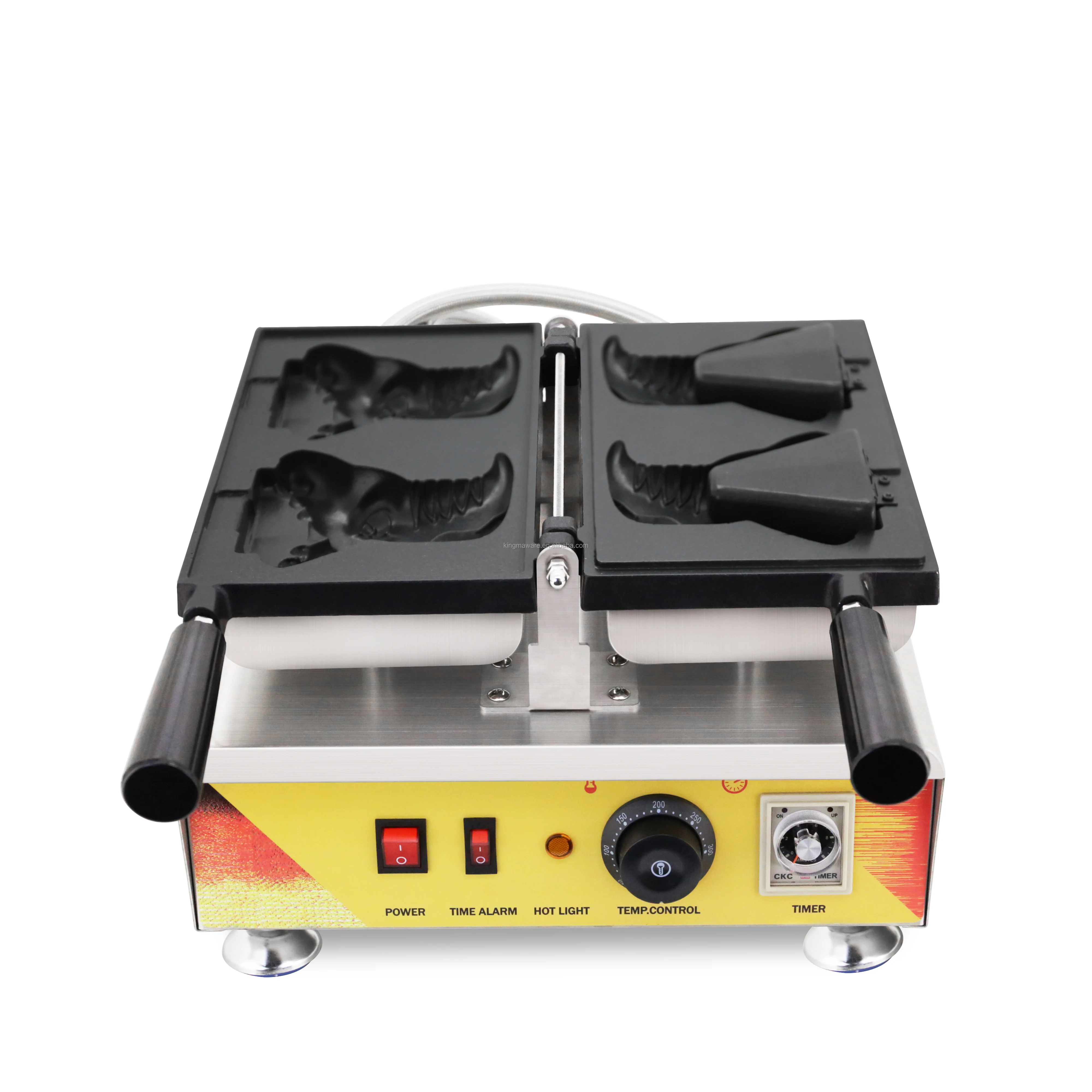 Street Food Usa /mexico Ice Cream Cone Waffle Maker Machine Big Crocodile Shape Taiyaki Machines