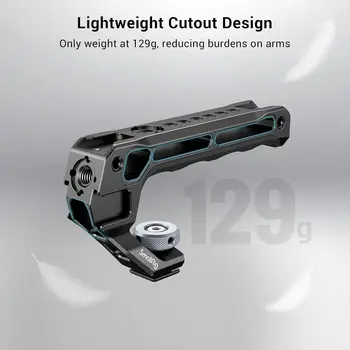 For SmallRig Lightweight DSLR Camera Cage Universal Top Handle 5 Cold Shoe Adapters Base (Lite) 3764 Small Top Handle Grip for detail image