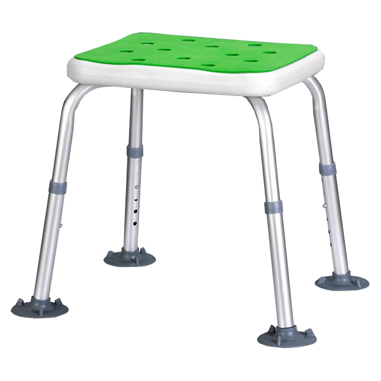 Aluminium adjustable shower bath chair stool non-slip bath chair stool cushion