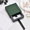 Boîte de tiroir vert foncé + boîte intérieure