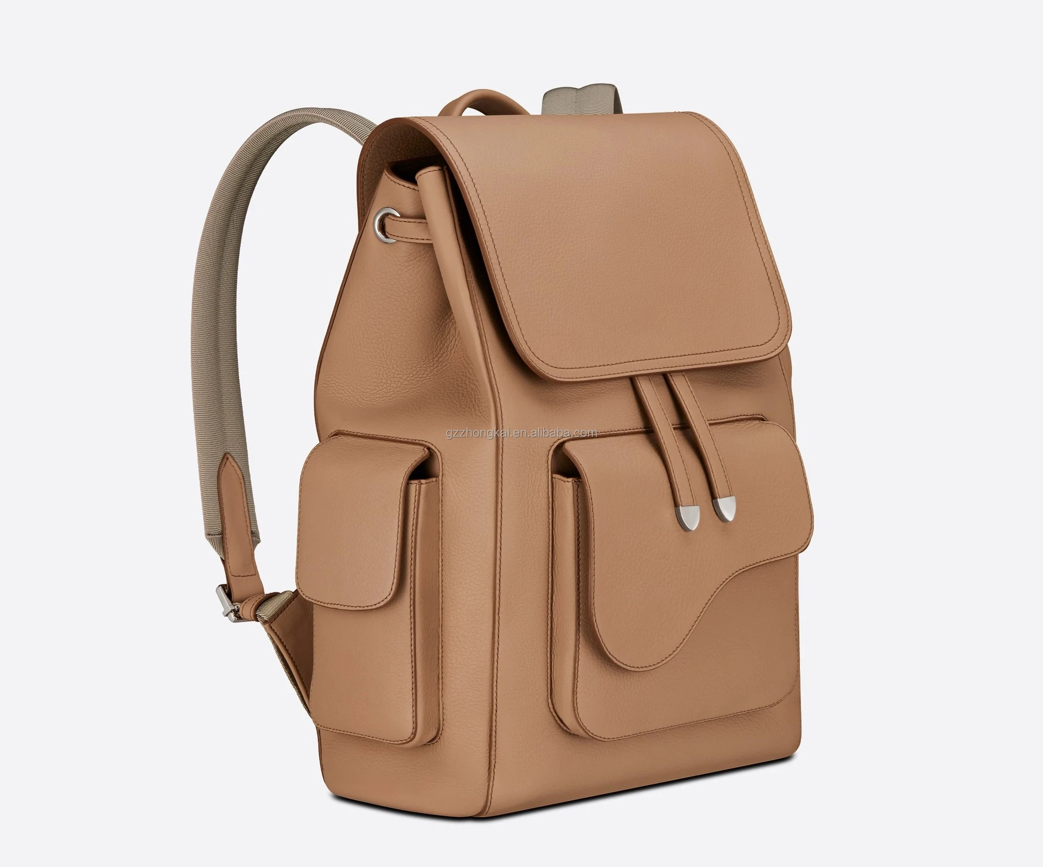 structured leather backpack