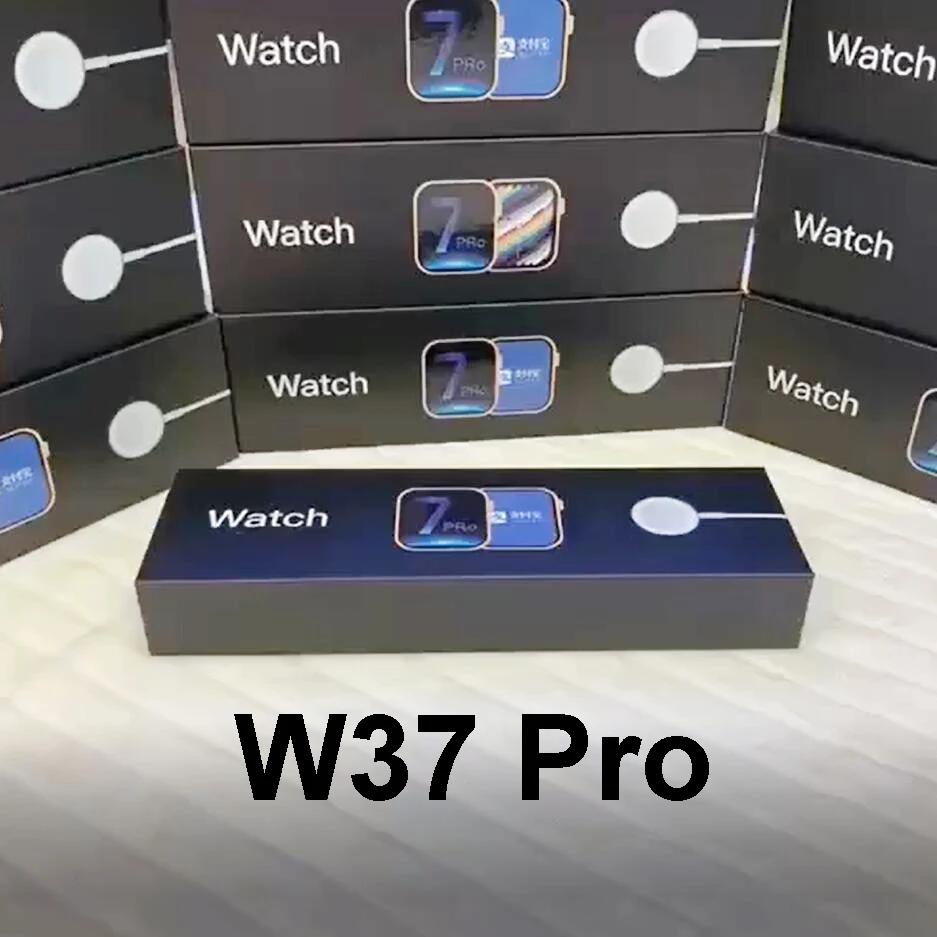 new 2021 smart watches android io reloj smart watch serie7 luxury W37 pro smartwatch PK W26 W26 plus iwo T500