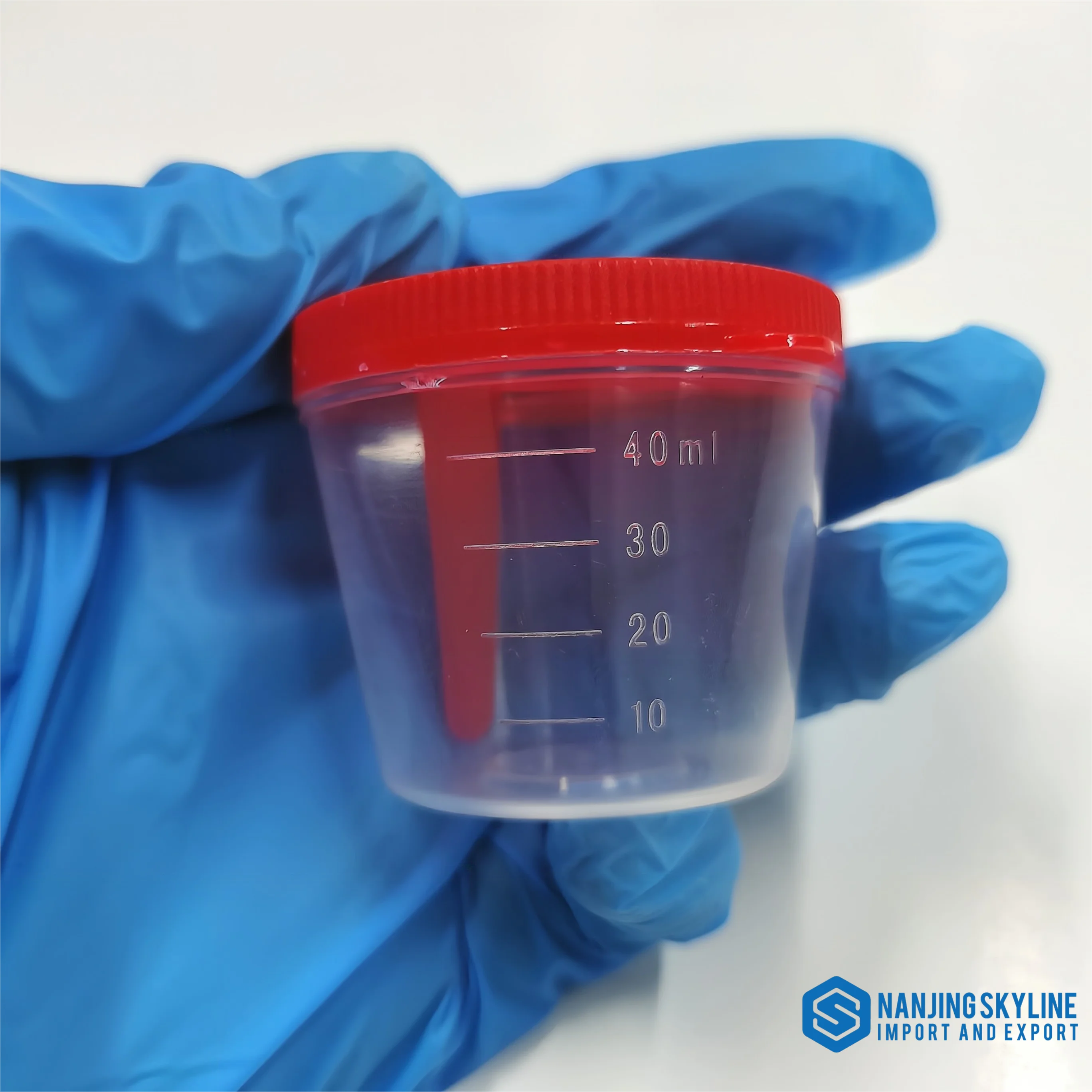 Urine Collection Container Sterile Sample Specimen Bottle Cup 15ml-120ml Sizes with Label Sterile Urine Container for Hospital