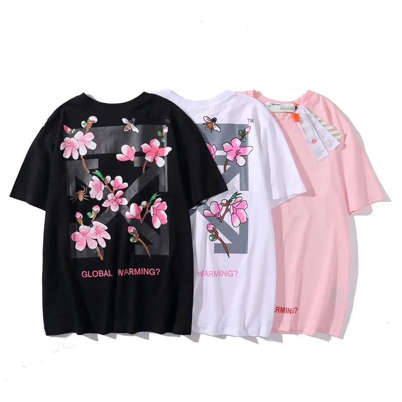 off white cherry blossom t shirt