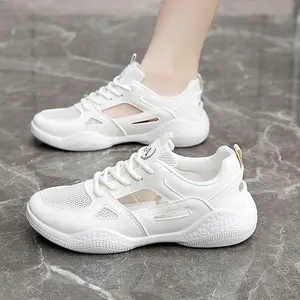 HY121 Made in China Fashion Trend Women's Shoes Summer Hollow Mesh Breathable Non-slip Sports Shoes